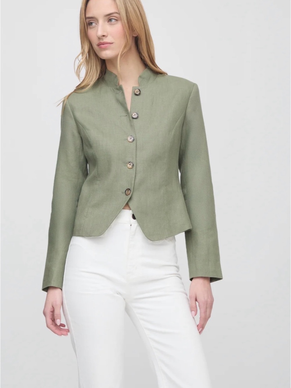 NWT Hill House Home Valerie Jacket Olive Green XS